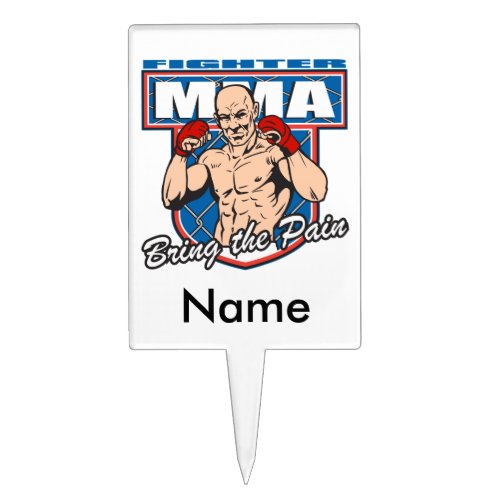 MMA Fighter Cake Topper