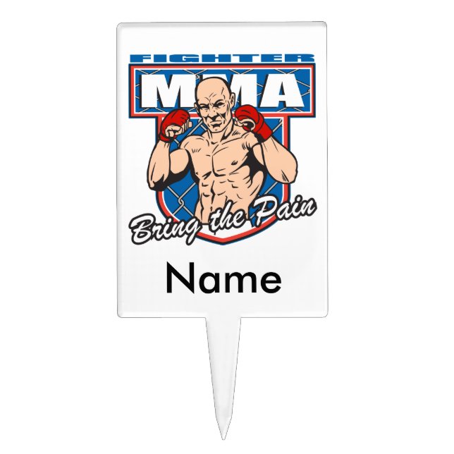MMA Fighter Cake Topper (Front)