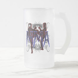 MMA Fighters Frosted Beer Glass Mug