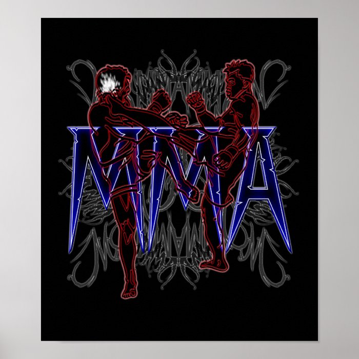 MMA fighters poster