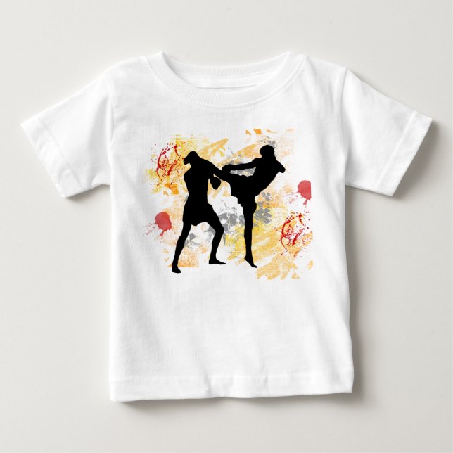 MMA Head Kick Baby T-Shirt (Front)