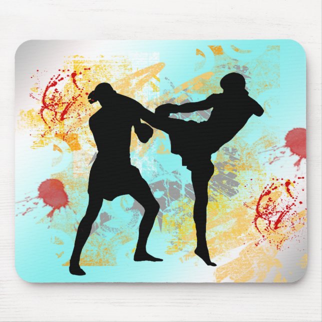 MMA Head Kick Mouse Pad (Front)