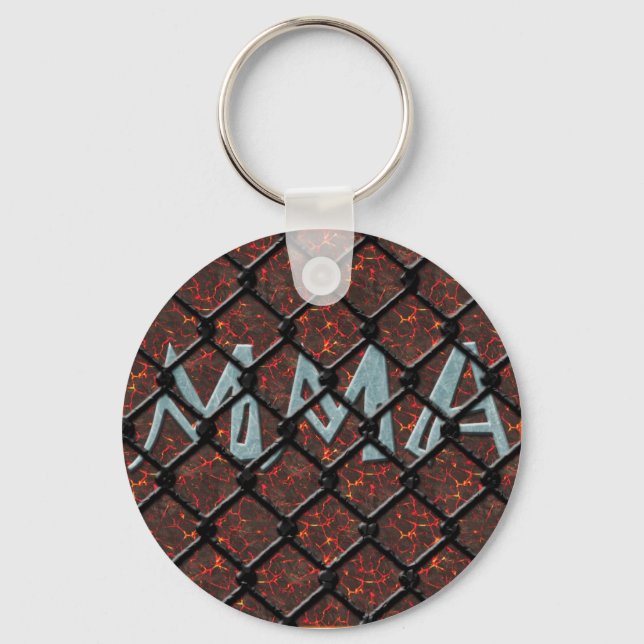 MMA in Caged Keychain (Front)