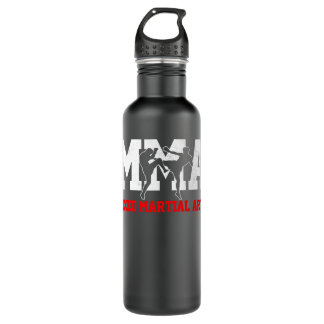 MMA Kickboxin Fighter Classic T Shirt Stainless Steel Water Bottle