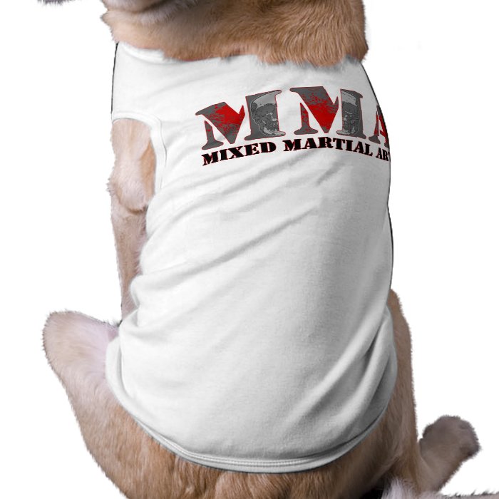 MMA Mixed Martial Arts Bloody Skulls Doggie T Shirt