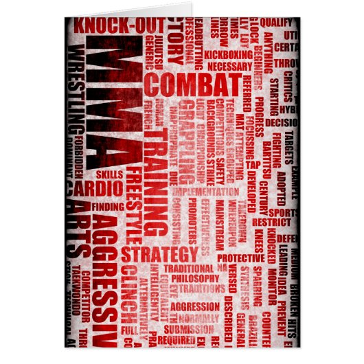 MMA Mixed Martial Arts Cards (Front)