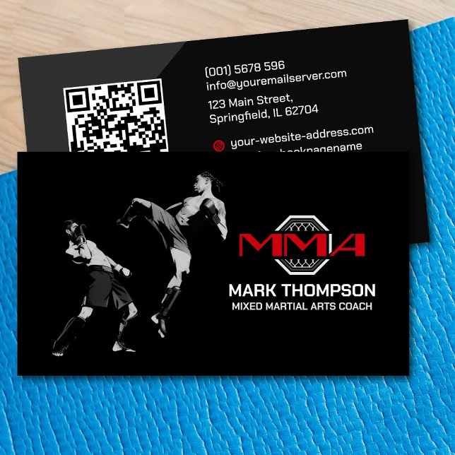 MMA - Mixed Martial Arts Training Business Card (Creator Uploaded)