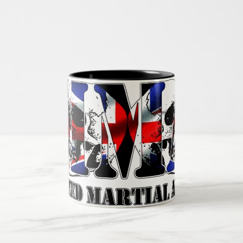 MMA Mixed Martial Arts UK Skulls Two_Tone Coffee Mug