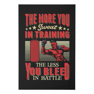 MMA Muay Thai Kickboxing Boxing Karate Faux Canvas Print