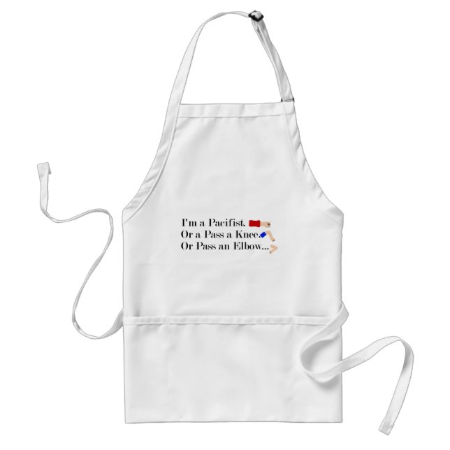 MMA Pacifist Humor Design Adult Apron (Front)