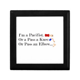 MMA Pacifist Humor Design Jewelry Box