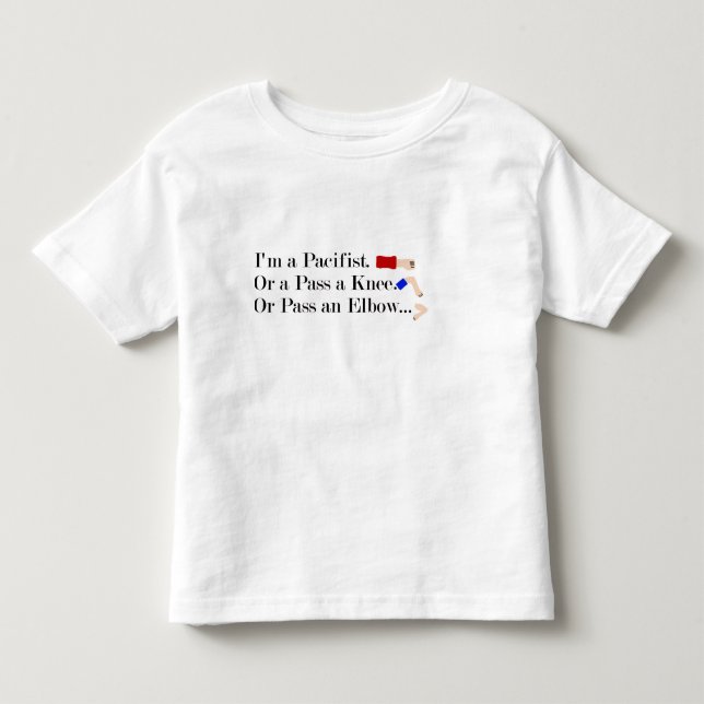 MMA Pacifist Humor Design Toddler T-shirt (Front)