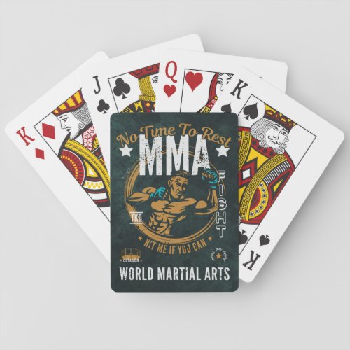 MMA Playing Cards _ No Time To Rest