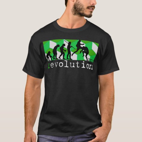 mma revolution chart green cube t_shirt