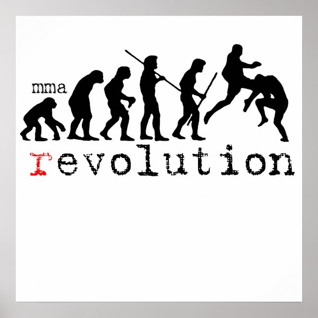 mma (r)evolution chart Poster Print (Front)