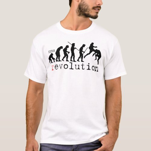 MMA Revolution Evolution Chart T_shirt