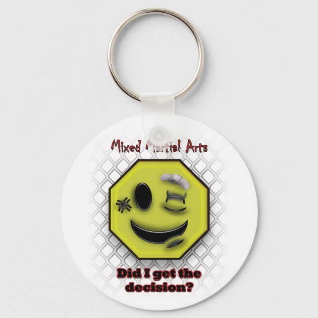 MMA Smile, Did I get the Decision? Keychain (Front)