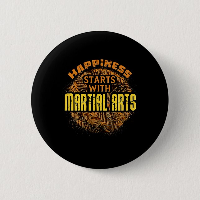 Mma Training Judo Karate Boxing Mixed Martial Arts Button (Front)