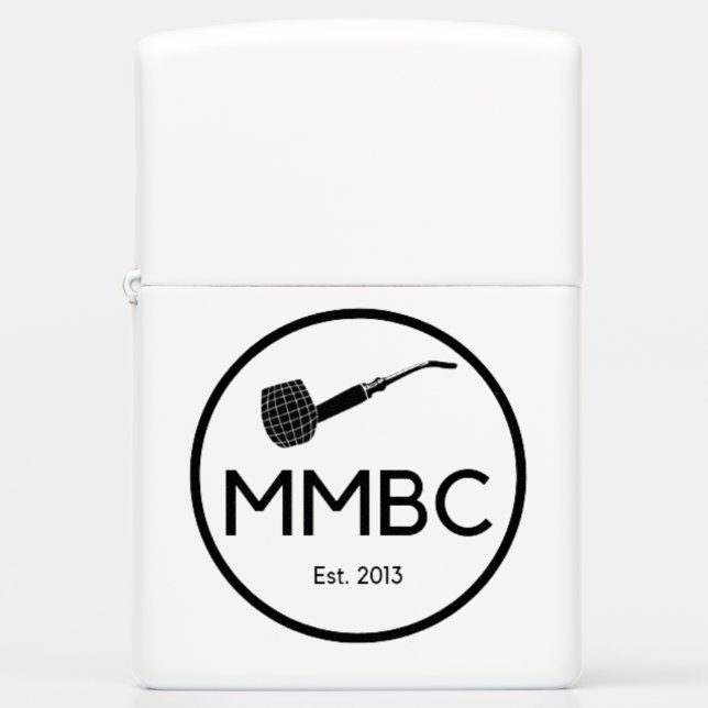 MMBC White Zippo Lighter (Front)