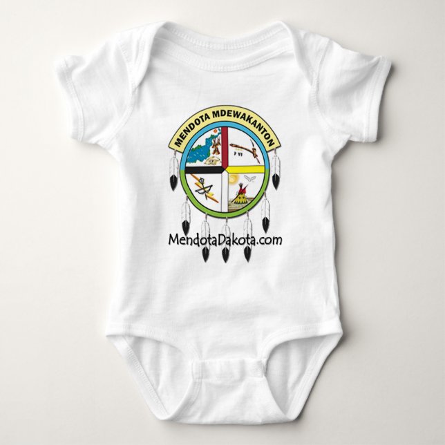 MMDC logo with website Baby Bodysuit (Front)