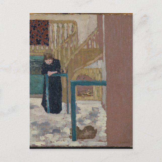 Mme Vuillard in a Set Designer's Studio Postcard (Front)