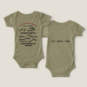MMETROPOLIM UNISEX /0-24M INDIGENOUS NAMES     INFANT T-SHIRT