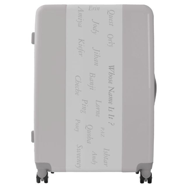 MMetropoLim "Whose name is it ?  Luggage (Front)
