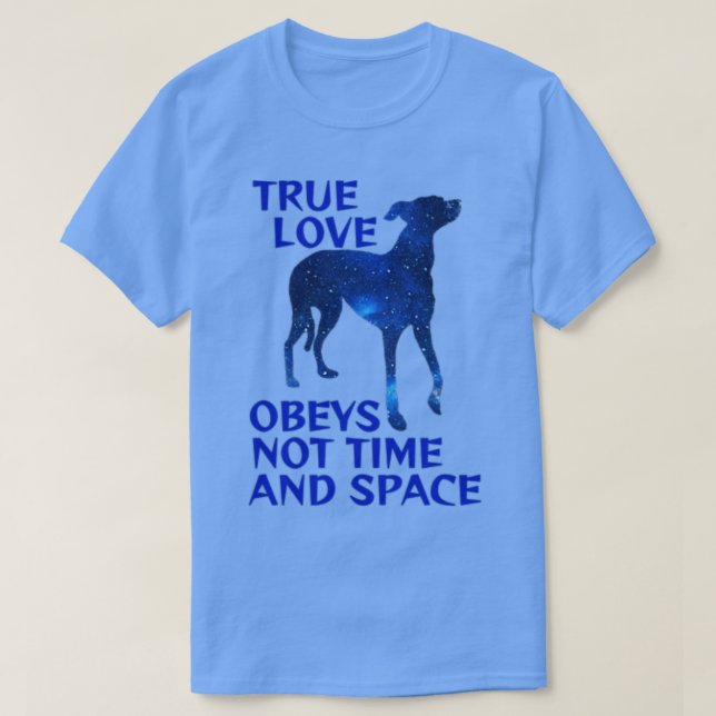 MMidnigtht Blue Starry Night Sky Galaxy Greyhound  T-Shirt (Design Front)