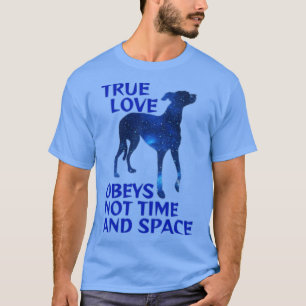 MMidnigtht Blue Starry Night Sky Galaxy Greyhound  T-Shirt