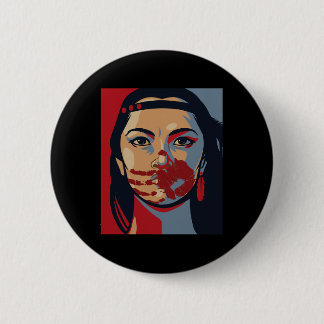 Mmiw Awareness Indigenous Woman Art Stolen Sisters Button