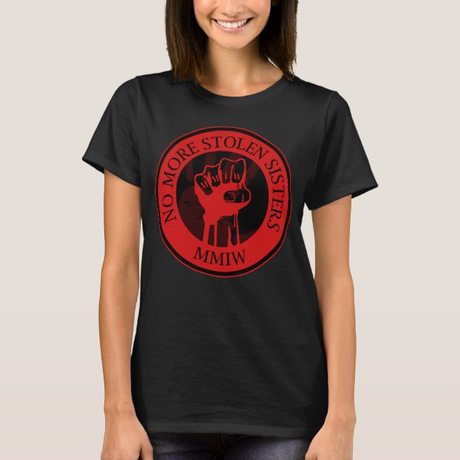 MMIW Awareness Indigenous Woman T-Shirt (Front)