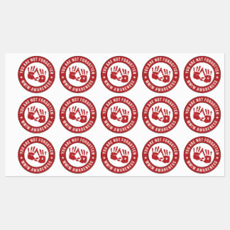 MMIW Awareness You are not forgotten Labels