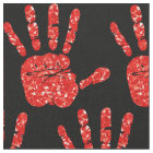 MMIW Red Hand Jeweled Pattern Black