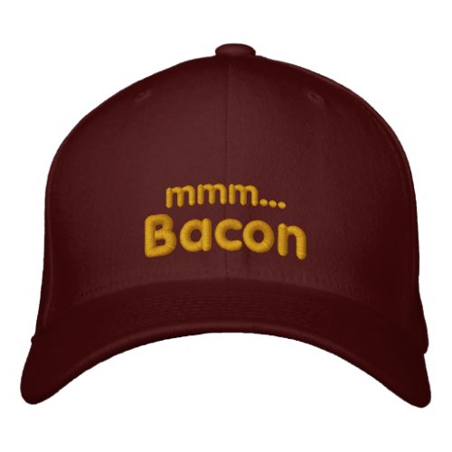 MMM  Bacon Love Embroidered Baseball Cap