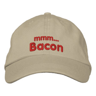MMM ... Bacon Love Embroidered Baseball Cap