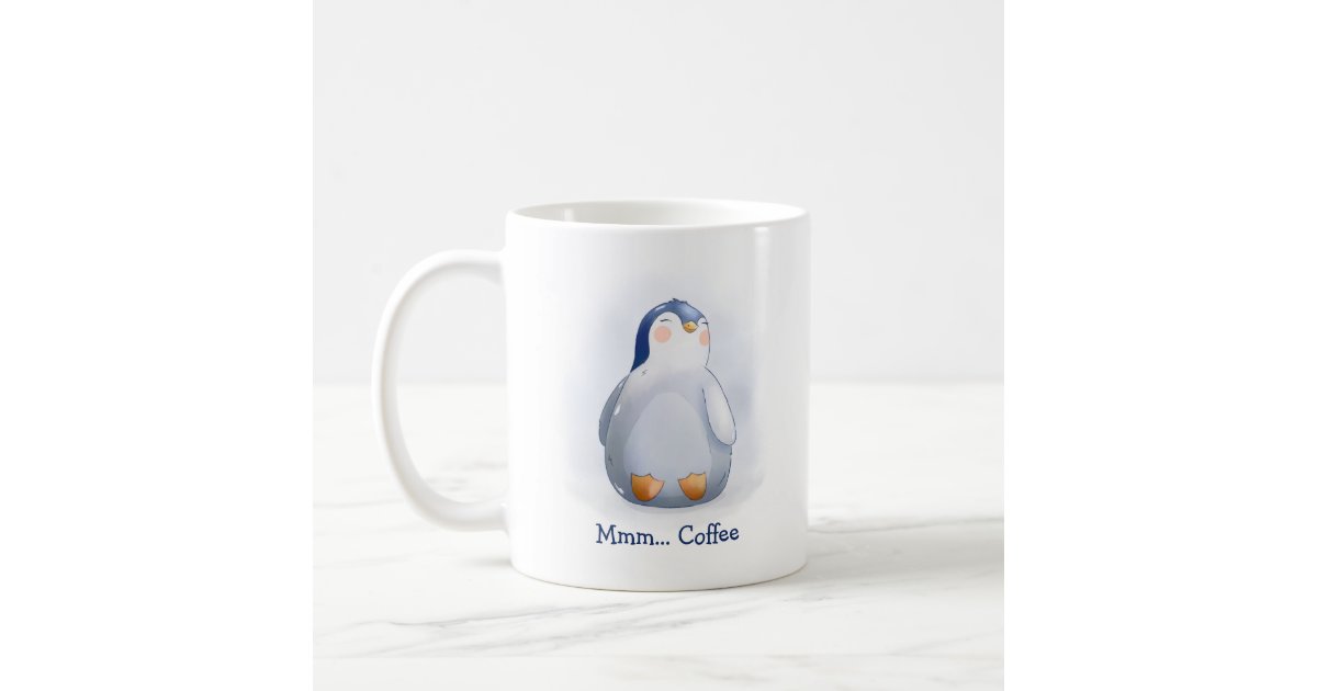 Handmade Penguin Ceramic Cute Espresso Cup Personalized Gift Friendship  Gift Customizable Product Birthday Anniversary Coffee Cup 