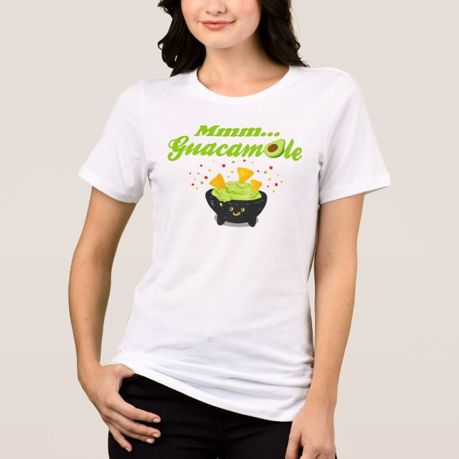 Mmm Guacamole Tri-Blend Shirt (Front)