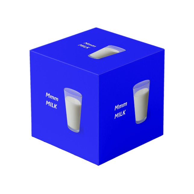 Mmm MILK Cube (Front Angled)