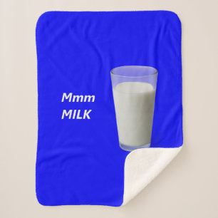 Mmm MILK Sherpa Blanket