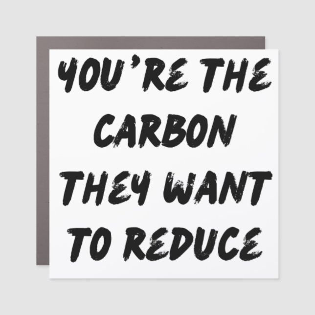 Mmmm ... carbon... car magnet (Front)