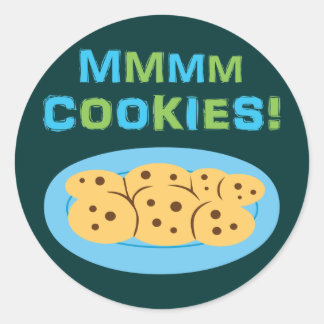 Mmmm Cookies! Classic Round Sticker