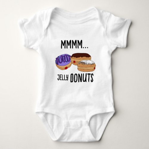 MMMM Jelly Donuts Baby Bodysuit