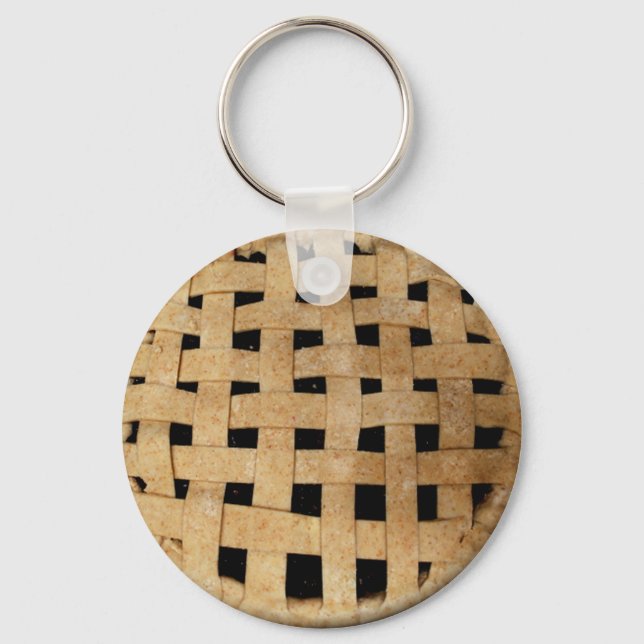 Mmmm  Pie Funny Dessert Keychain (Front)