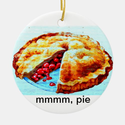 mmmm pie ornament