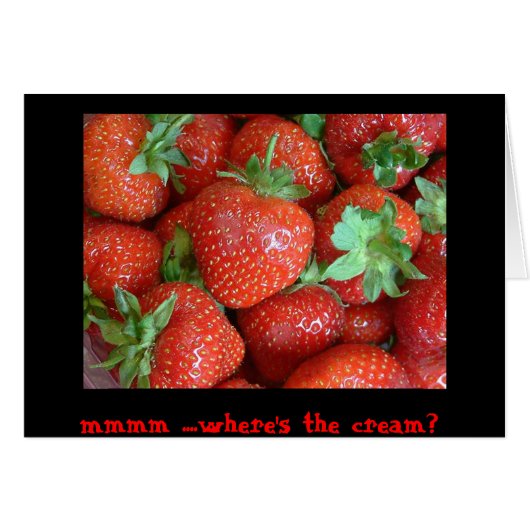 mmmm - where's the cream? cards (Front Horizontal)