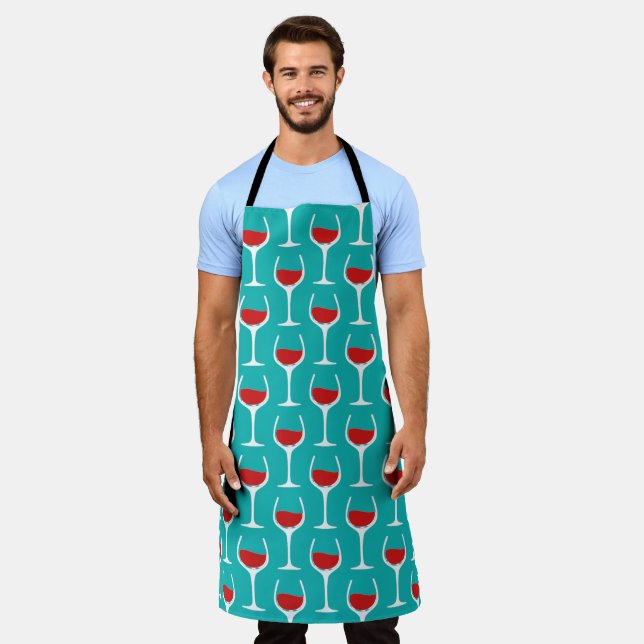 Mmmmmm Red Wine 2 Apron (Worn)