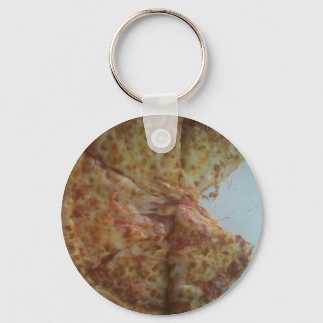 Mmmmmmm.....pizza Keychain (Front)