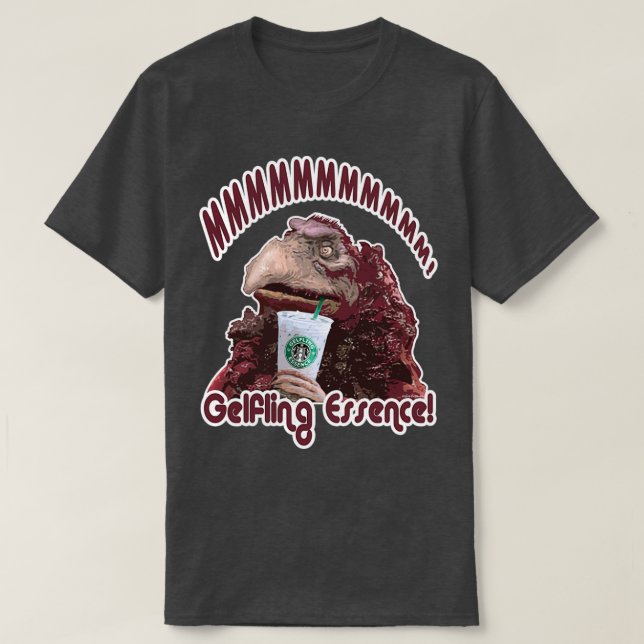 MMMMmmmmm! Gelfling Essence! - The Dark Crystal Ag T-Shirt (Design Front)