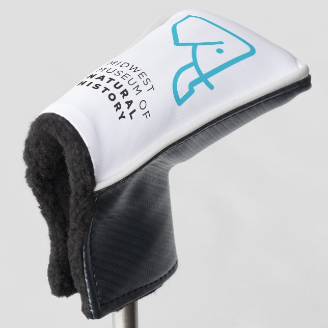 MMNH Blue Elephant Putter Cover (3/4 Front)