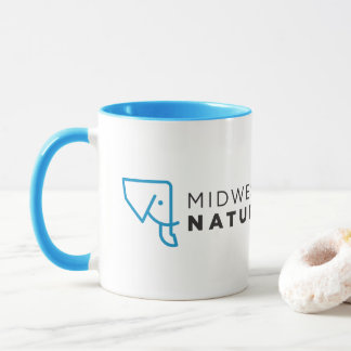 MMNH Blue White Logo Mug